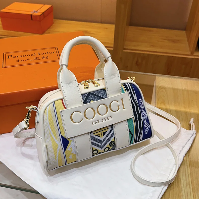 

New Women's Boho Tote Bag East Meets West Design Square Shoulder Crossbody Handbag Ethnic Style Casual Versatile