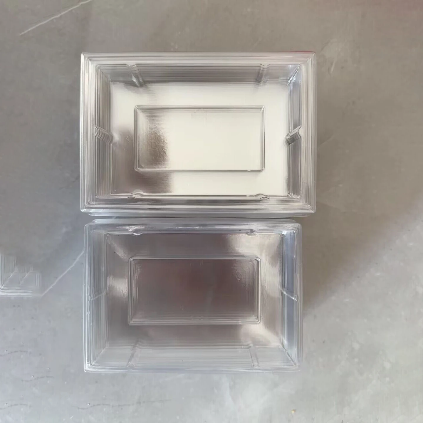 لوحة صينية بلاستيكية واضحة لبطاقة لعبة F C ، حالات خرطوشة ، إدراج البطانة الداخلية صينية ، 10 قطعة