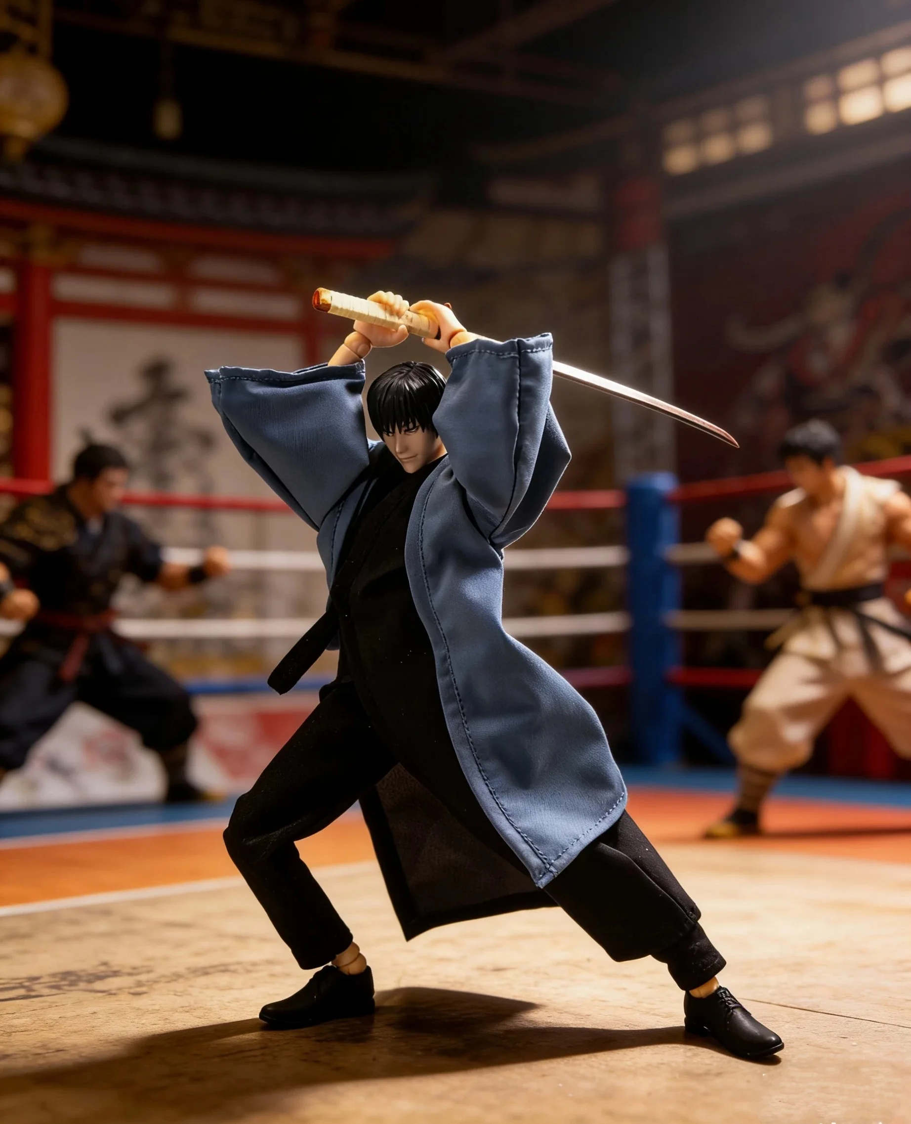 1/12 Jujutsu Kaisen Fushiguro Toji Martial Arts Clothing Anime Action Toys Model Accessories Cloth Clothes Built In Iron Wire