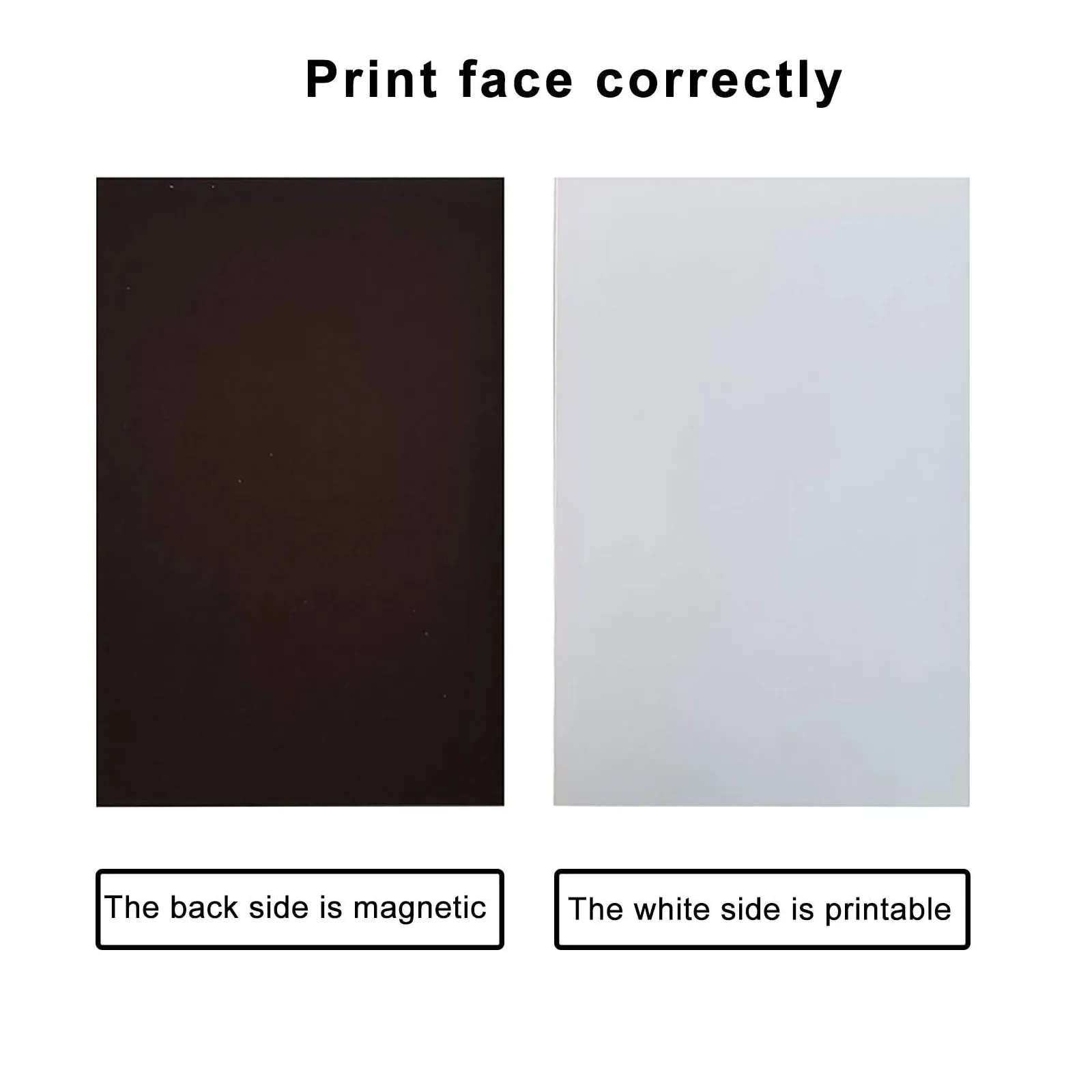 10/20 Sheets 4R Printable Glossy Magnetic Sheets Waterproof Inkjet Printing 16Mil Flexible Magnetic Photo Paper for DIY Crafts