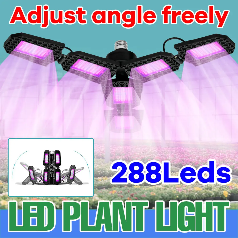 

E27 LED Grow Light Full Spectrum Hydroponic Plant Cultivation Lamp 220V Greenhouse Tent Vegetable Tomato Fill Lighting Bulb 110V