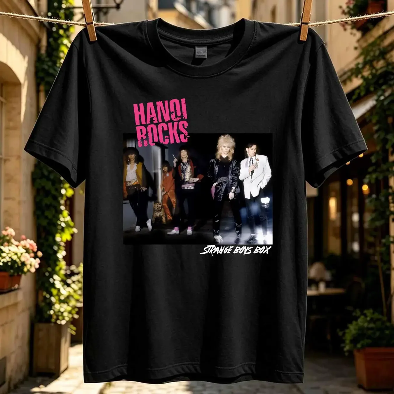 washed T Shirt Hanoi Rocks Band Members Black Cotton S 234XL 1P571 vintage Washed Soft Comfortable Stretched Versatile