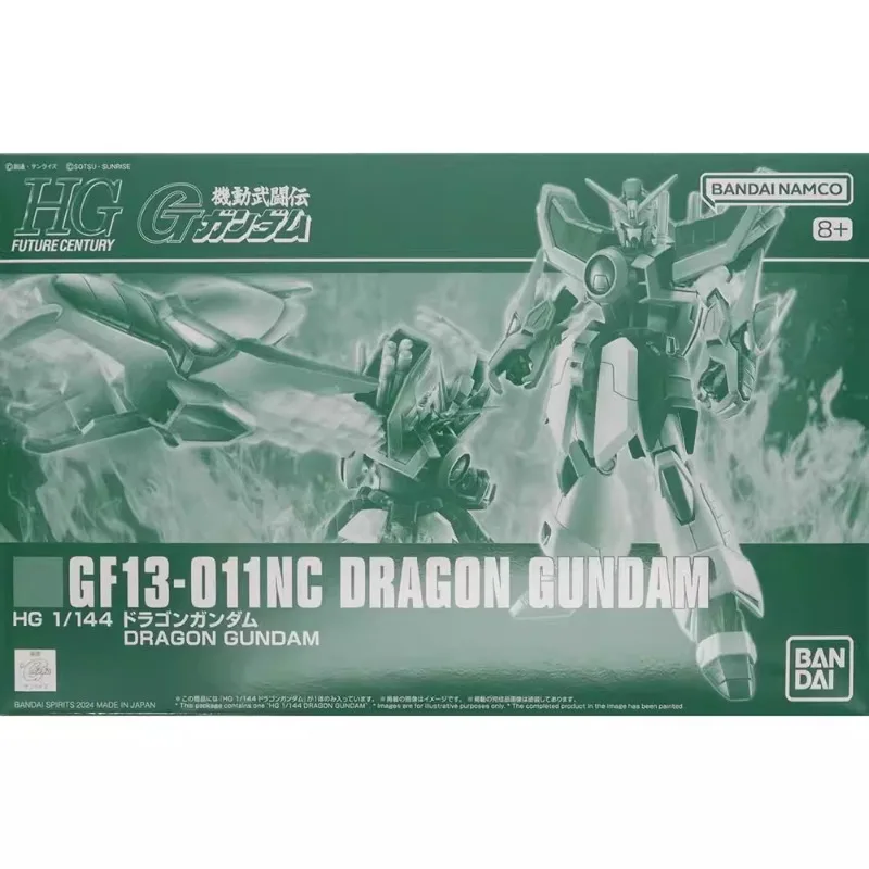Livraison rapide Bandai Anime HG limitée GF13-011NC DRAGON GUNDAM modèle Original jouets figurine à collectionner ornements enfants