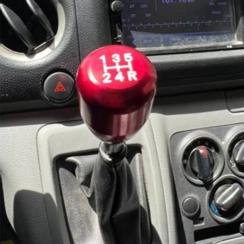 Universal Manual Car 5 Speed Black Red Gear Shift Knob Lever JDM Aluminium Alloy Car Shifter Knob Head Car Accessories