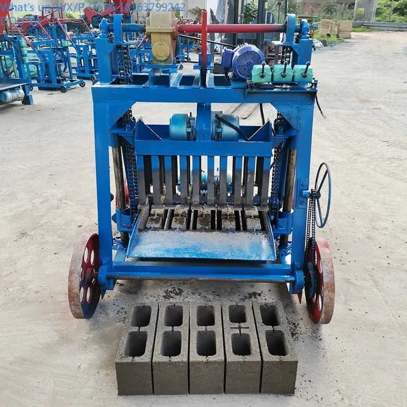 2026 Fabricación de fábrica Máquina para fabricar bloques manuales de ladrillos huecos de uso industrial de alta eficiencia