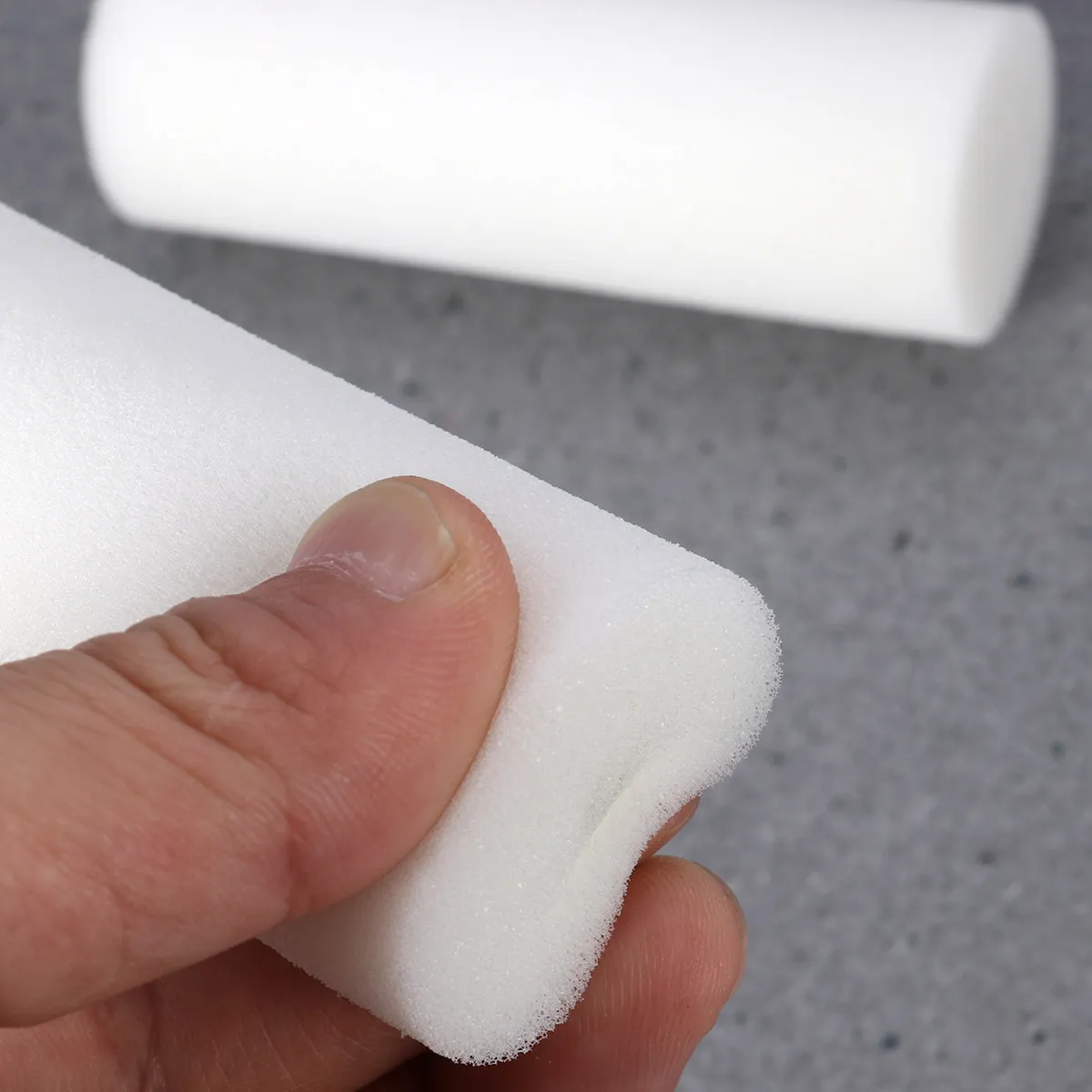 2Pcs 4 Inch Portable Mini Paint Roller Sleeves Round Edge Design Eliminates Track Lines Smooth Surface for Cabinets Ceilings