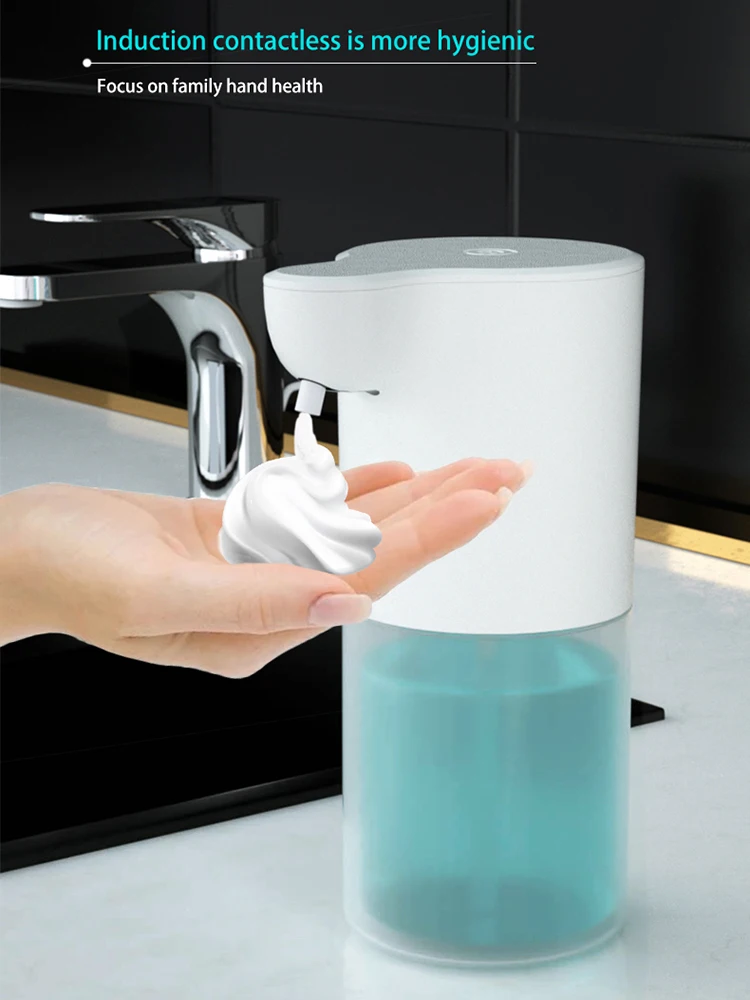 Dispenser automatico di sapone in schiuma ricaricabile 2000mAh infrarossi Touchless lavaggio intelligente a mano 350ml/600ml per la cucina del bagno