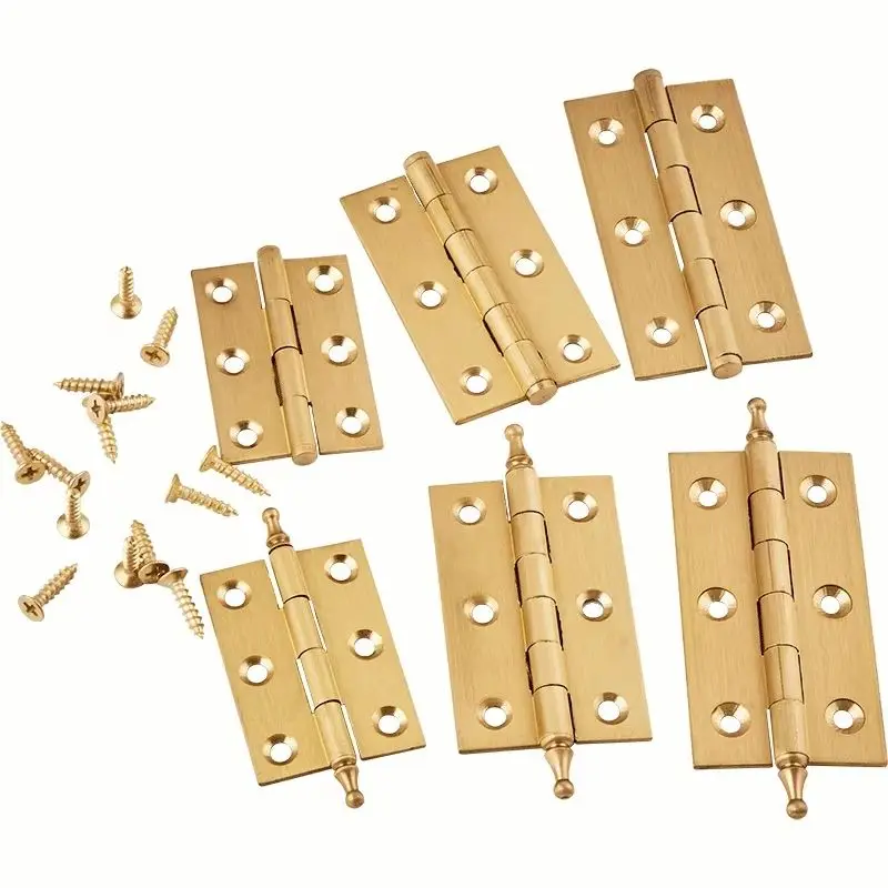 HOT 20PCS Solid Brass Furniture Hinges 2Inch/2.5Inch/3Inch Invisible Door Hinges Cupboard Wardrobe Closet Cabinet Door Hinges