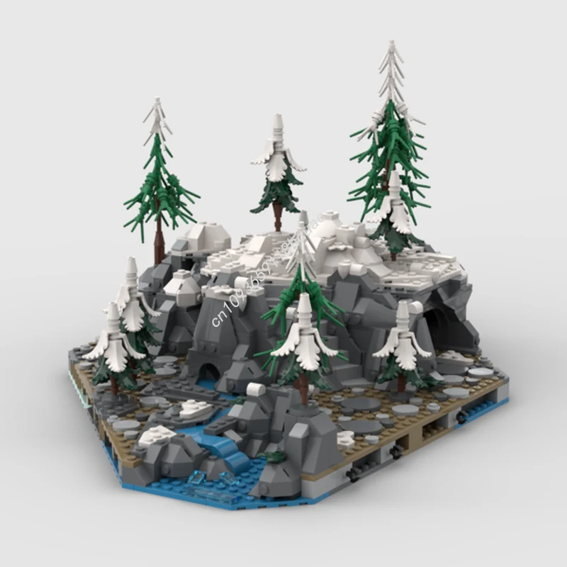 

1519pcs MOC Viking Mountain Building Blocks Creative Christmas toy Gift STEM STEAM Learning Hands-on ability up