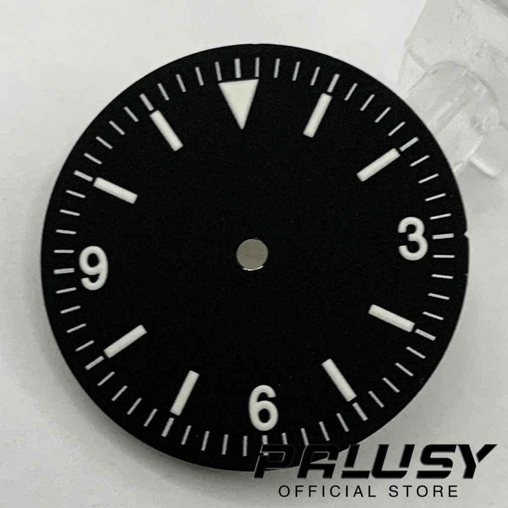 28.5mm NH35 Black Watch Dial Luminous Watch face Fit NH35 NH36 PT5000 ETA 2824 2836 Miyota 8215 821A Movement