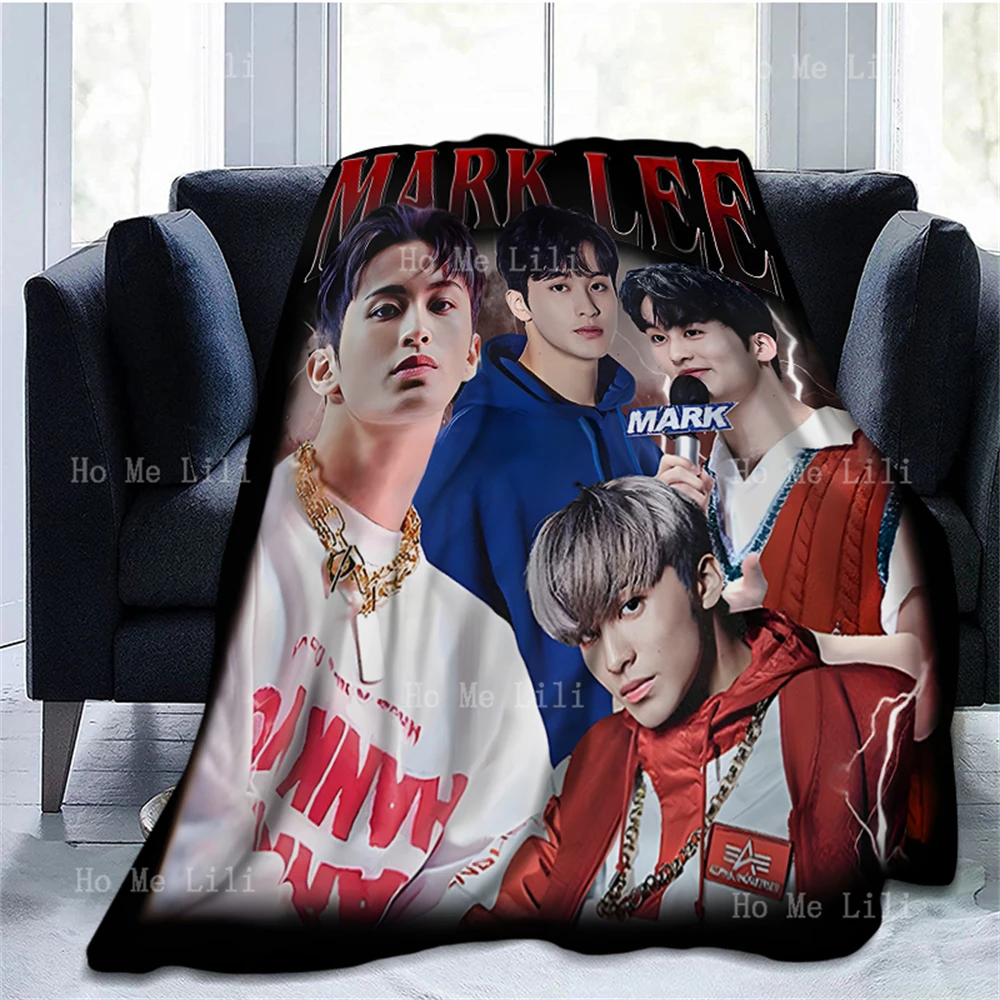 Mark Lee Dream The Dream Korean Kpop Poster Print Soft Cozy Flannel Blanket Suitable For All Seasons Use