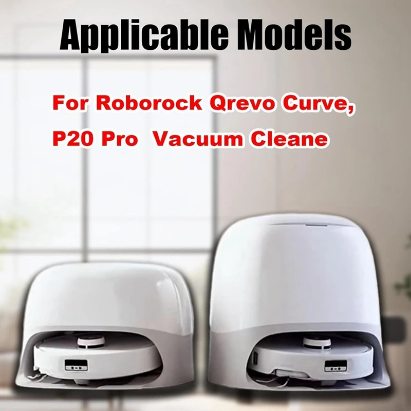 قطع غيار لـ Roborock Qrevo Curve/P20 Pro Robot Vacuum المرفقات فرش جانبية رئيسية أكياس الغبار مرشحات مناديل