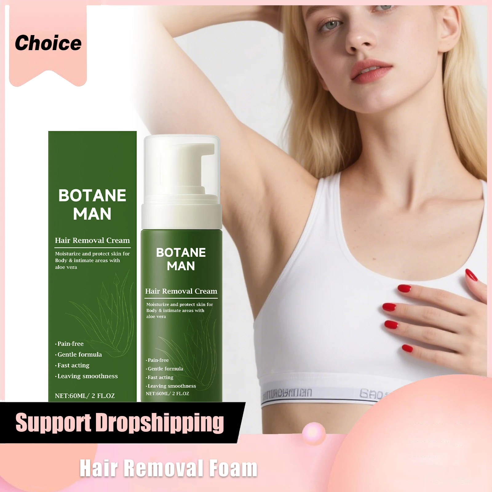 

Hair Removal Cream for Men Painless Depilatory Cream for Arms Chest Intimate Sensitive Skin Moisturizing Hair Growth Inhibitor