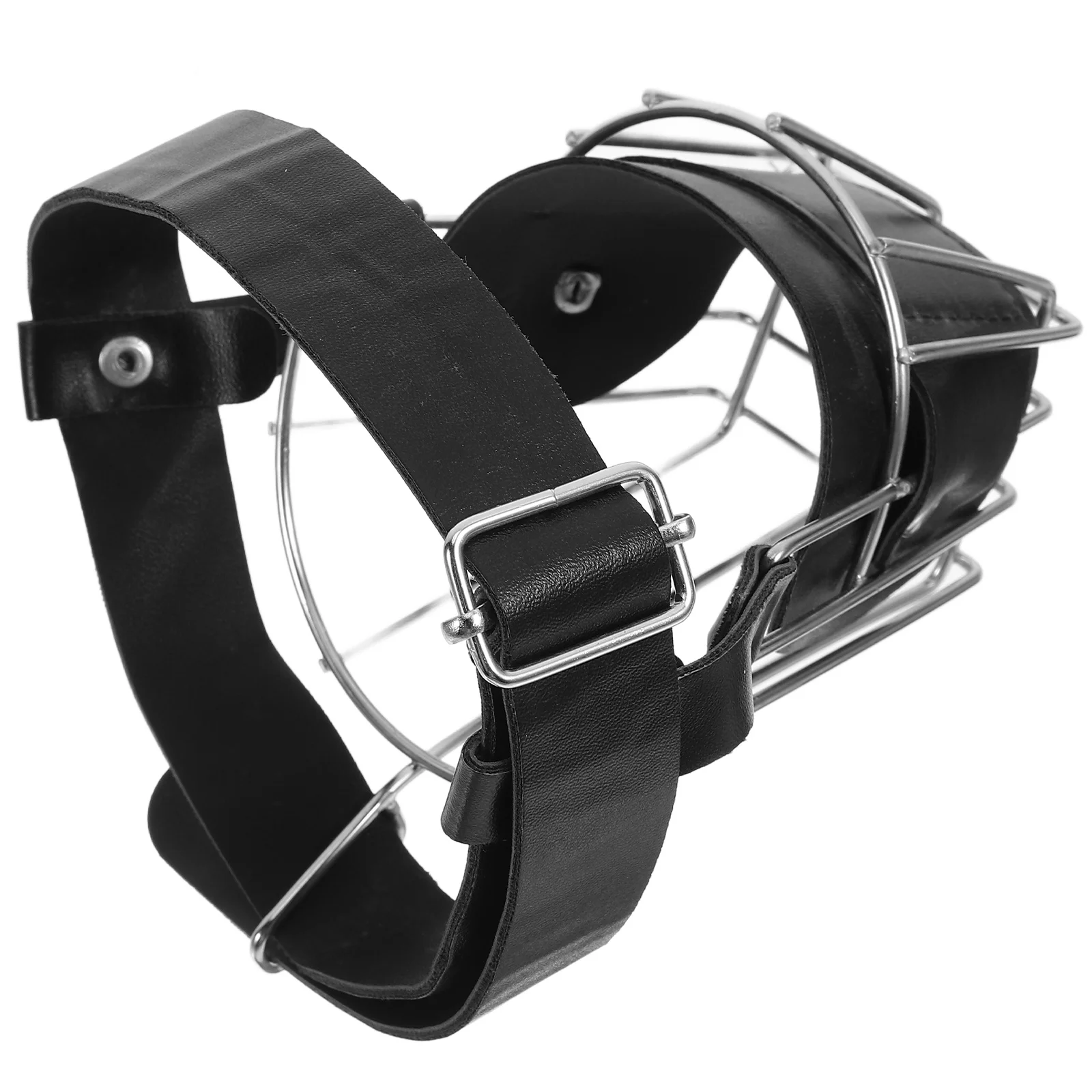 

Stainless Steel Dog Muzzle 30.5 Cm Adjustable For Large Dogs Puppy Muzzle Anti-Barking Outdoor Training