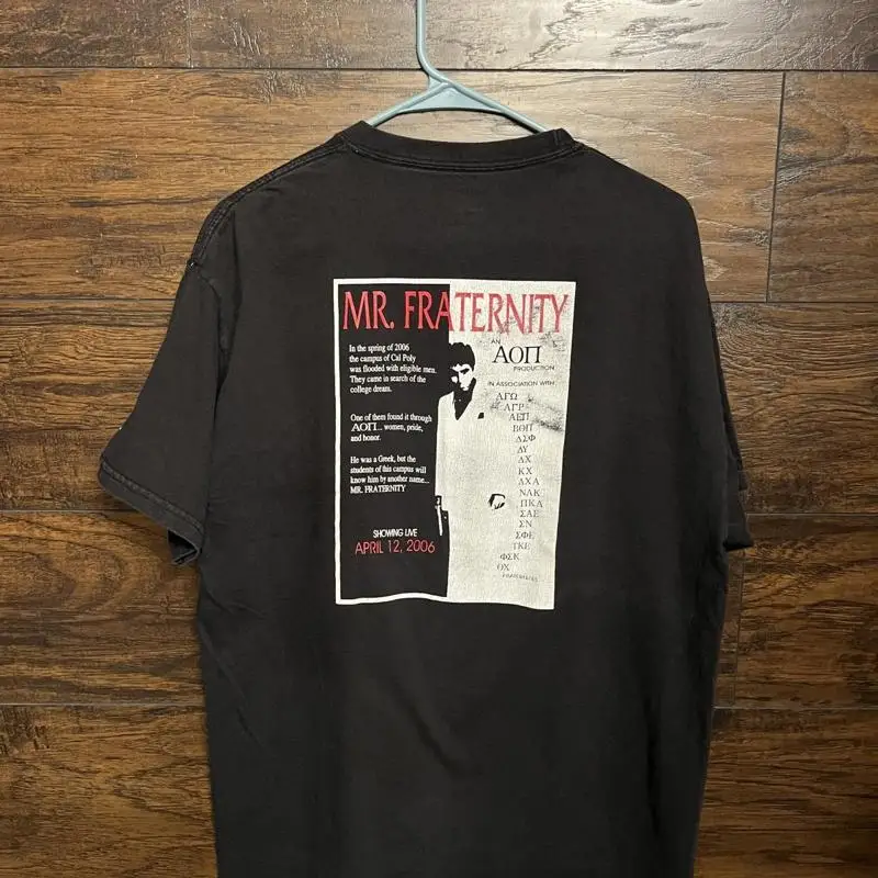 

Scarface X Mr Fraternity 2006 Cal Poly T Shirt Vintage L