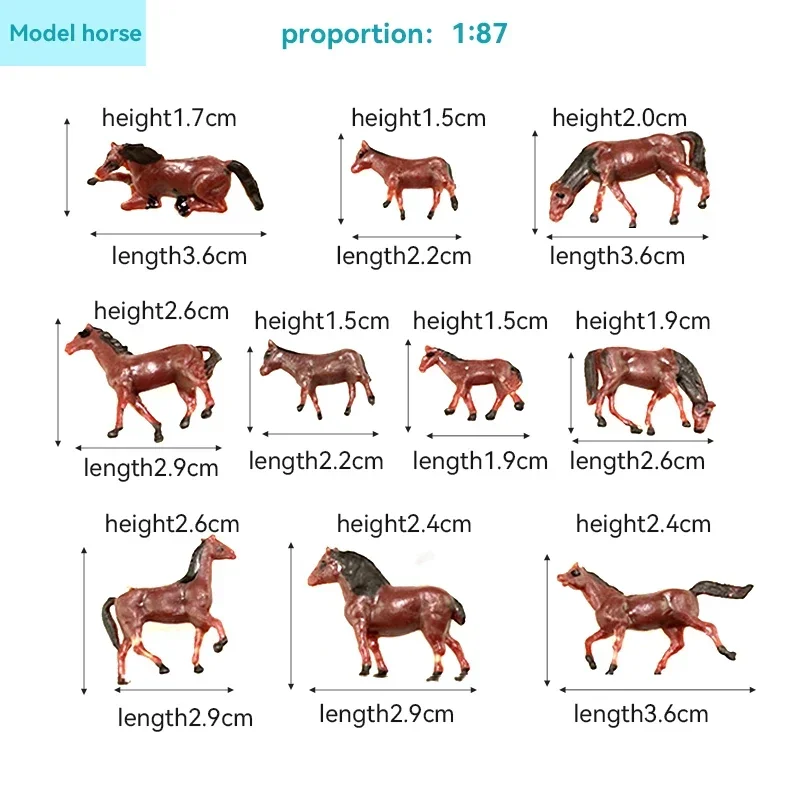 HO and N Scale Model Cows Miniature Farm Animal Model Cow For Model Railway Layout Different Different Postures