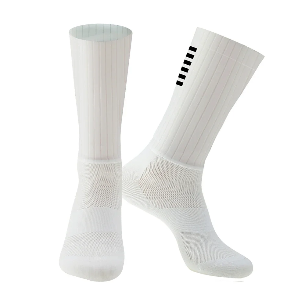 Anti Slip Silicone Aero Socks Whiteline Cycling Socks Men Bicycle Sport Running Bike Socks socks men waterproof socks