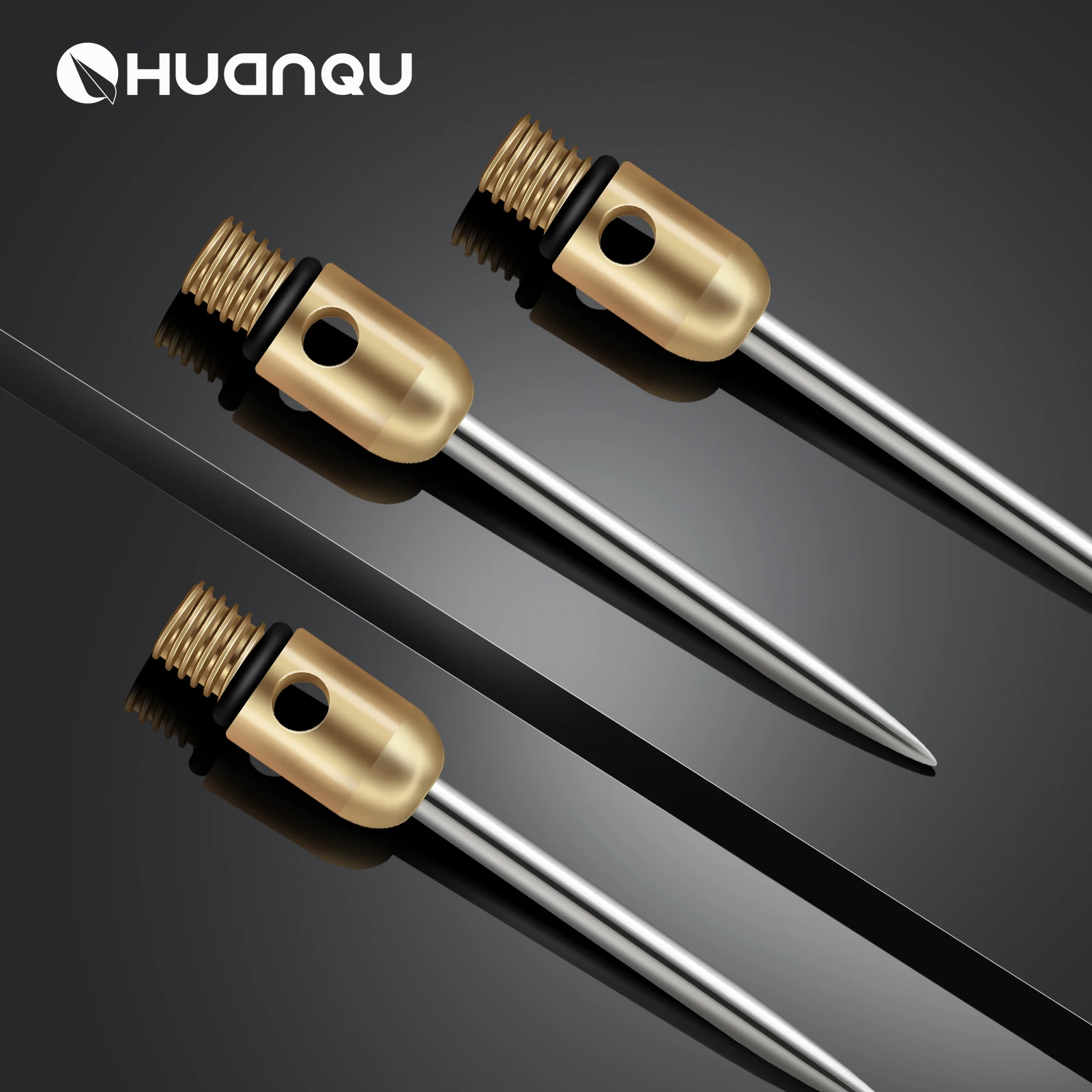 Huanqu 6-Pack Copper Dart Tips, Standard 2Ba, Total Length 38mm, Dart Replacement Needles, Professional Dart Accessories, Suitable for All Dart Players view 6