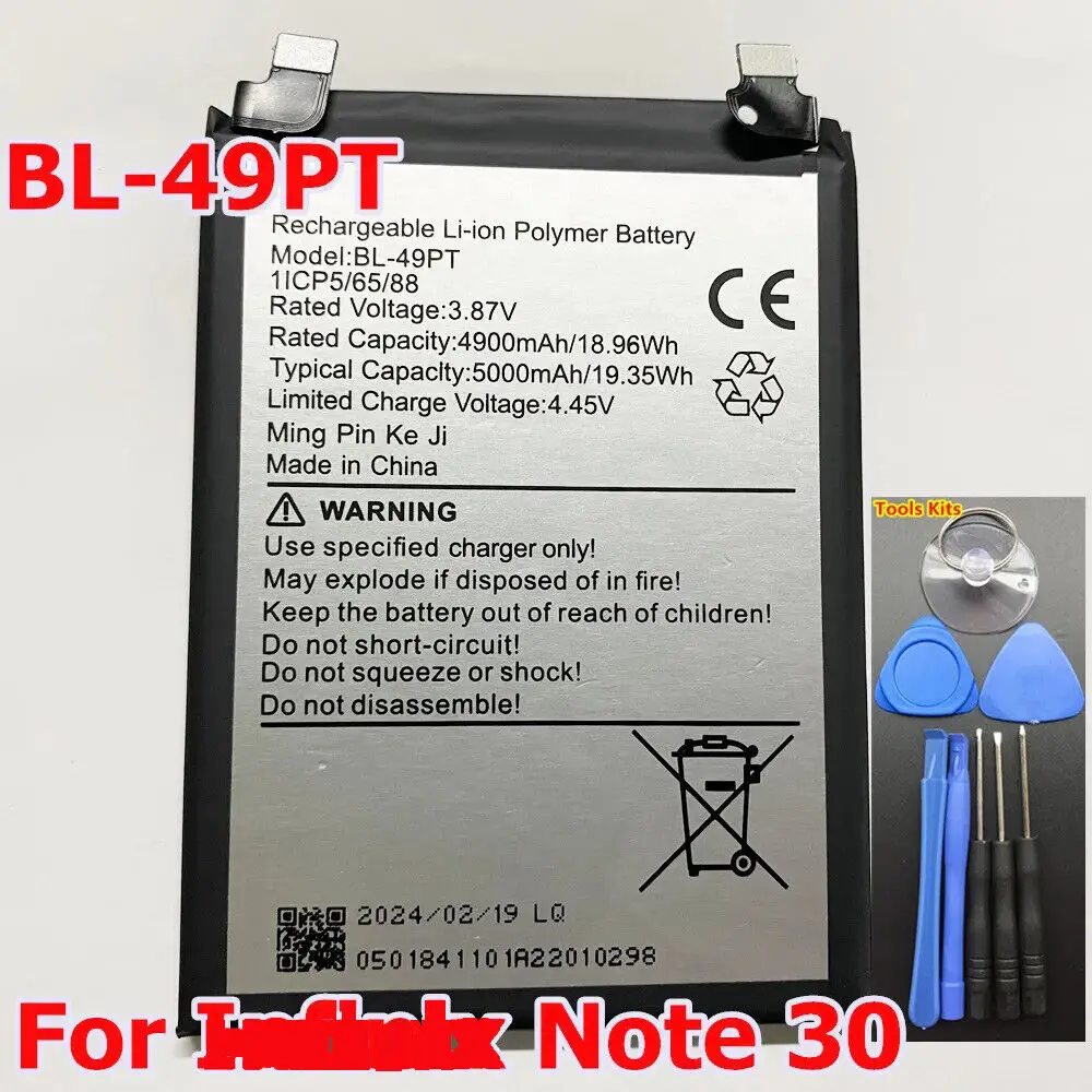 Battery BL-49PT 5000mAh For Note 30 Mobile Phone Batteries