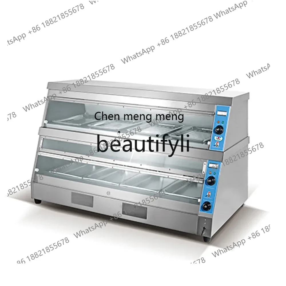 X C45 Double-layer electric insulation cabinet, cooked food, display cabinet, buffet, desktop cabinet