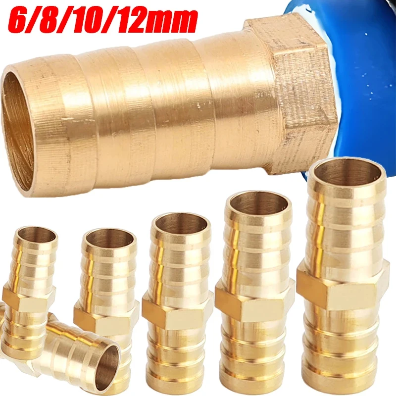 

Straight Barbed Hose Connector 5mm 6mm 8mm 10mm 12mm 16mm Gas Copper Coupler for Water Air Oil Pipe Fitting