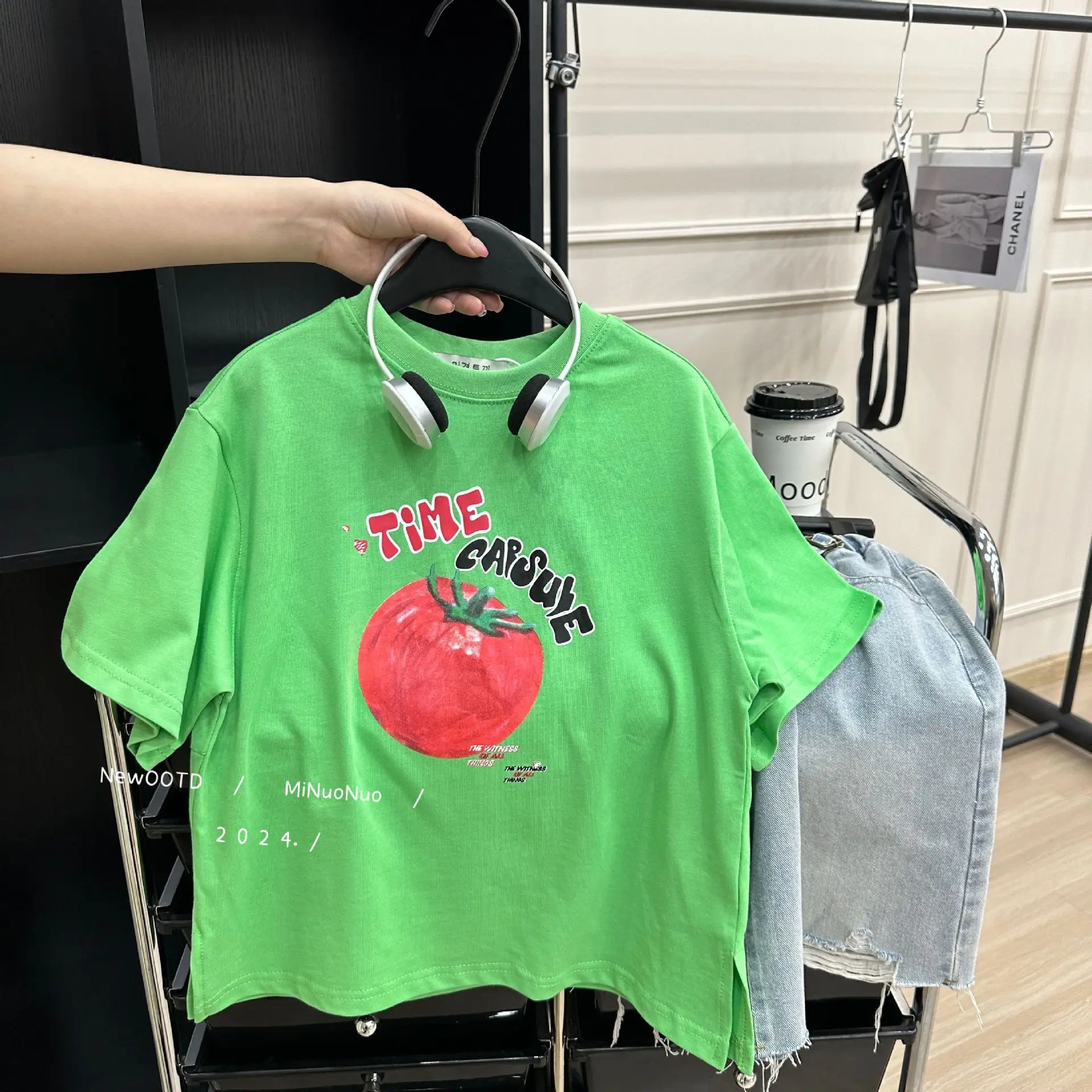 男の子用半袖トップス,だぶだぶの赤ちゃん服,半袖Tシャツ,2024