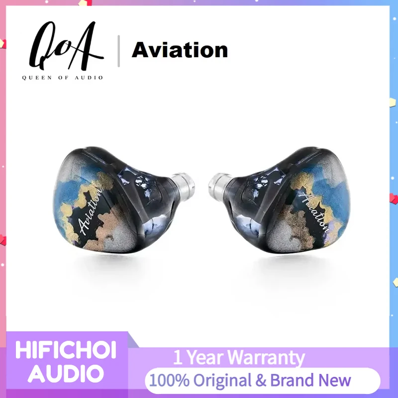 New QoA Aviation Earphone 3 Knowles BA+1 DD Hybrid Driver Monitor Headphone With 0.78mm 2pin Cable HiFi Music Earbuds Headest