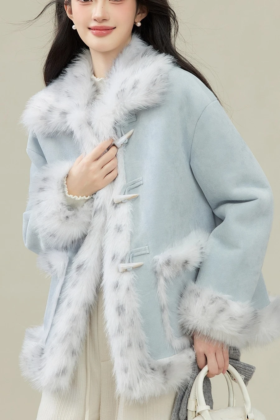 

2025 Autumn/Winter European Fashion Women's Fake Fur Jacket Loose Casual Jacket