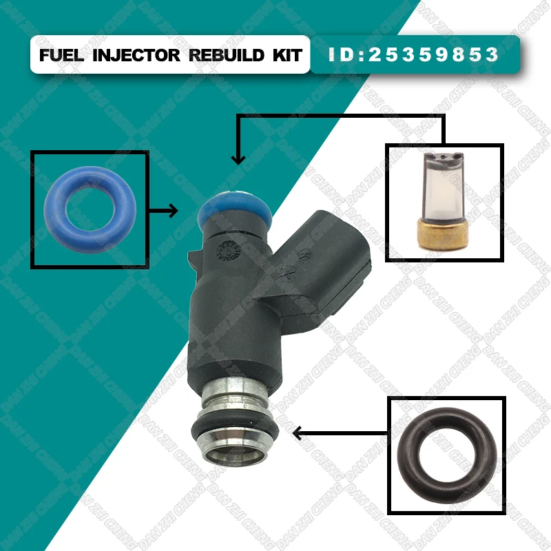 

Fuel Injector Service Repair Kit Filters Orings Seals Grommets for Chevrolet 2000-2016 BYD F3 25359853