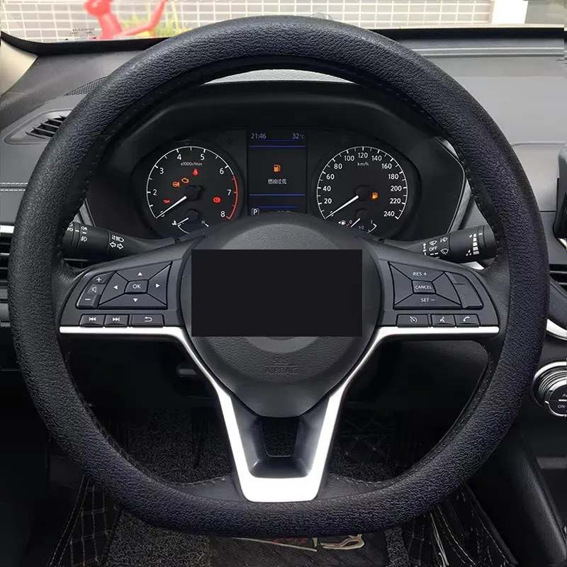

Universal Car Non-slip Silicone Steering Wheel Cover Elastic Texture D-shaped Steering Wheel Covers Car Decoration 00Accessories