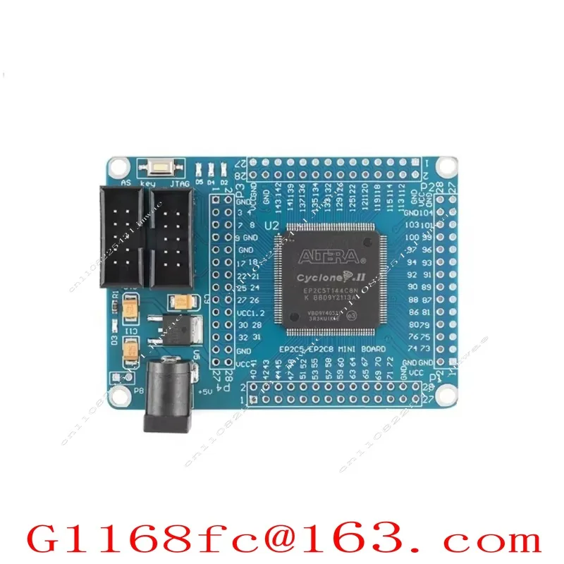 ALTERA FPGA CycloneII Learning Module 5V EPCS4 4M Reset Switch Power Indicator EP2C5T144 Minimum System Development Board