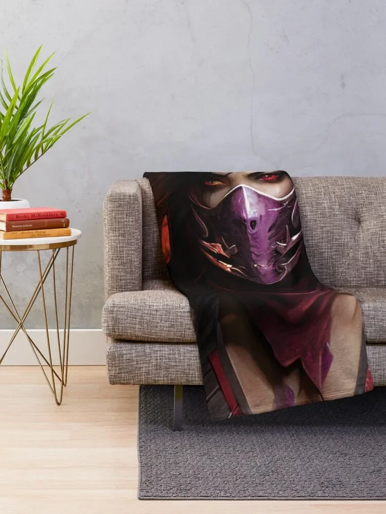 Mileena Throw Blanket Kid'S wednesday decorative Blankets