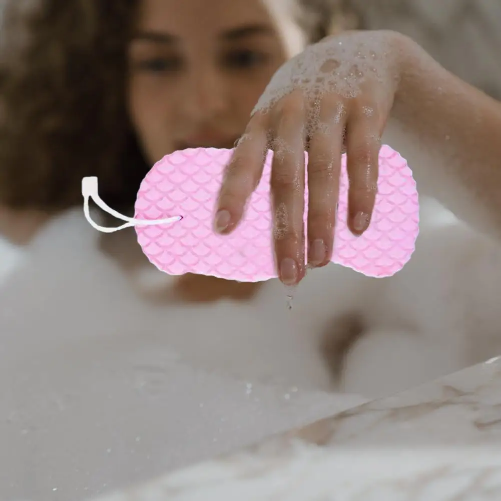 Soft Pva Material Sponge Exfoliating Bath Sponge Soft 3d Shower Brush Dead Skin Remover Body Scrubber Gentle Bath for Adult
