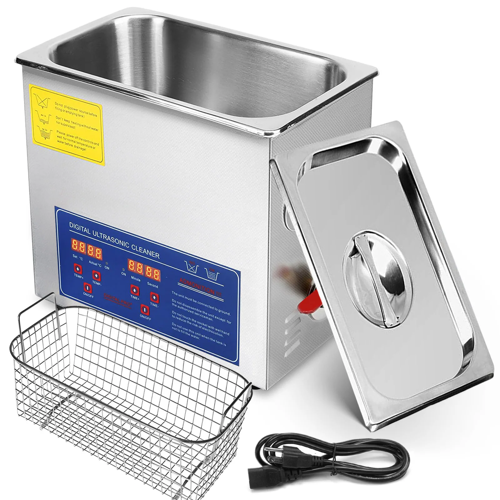 SucceBuy 15L Ultrasonic Cleaner Lave-Dishes Portable Washing Machine with Digital Timer Ultrasound Home Jewelry Clean Appliances