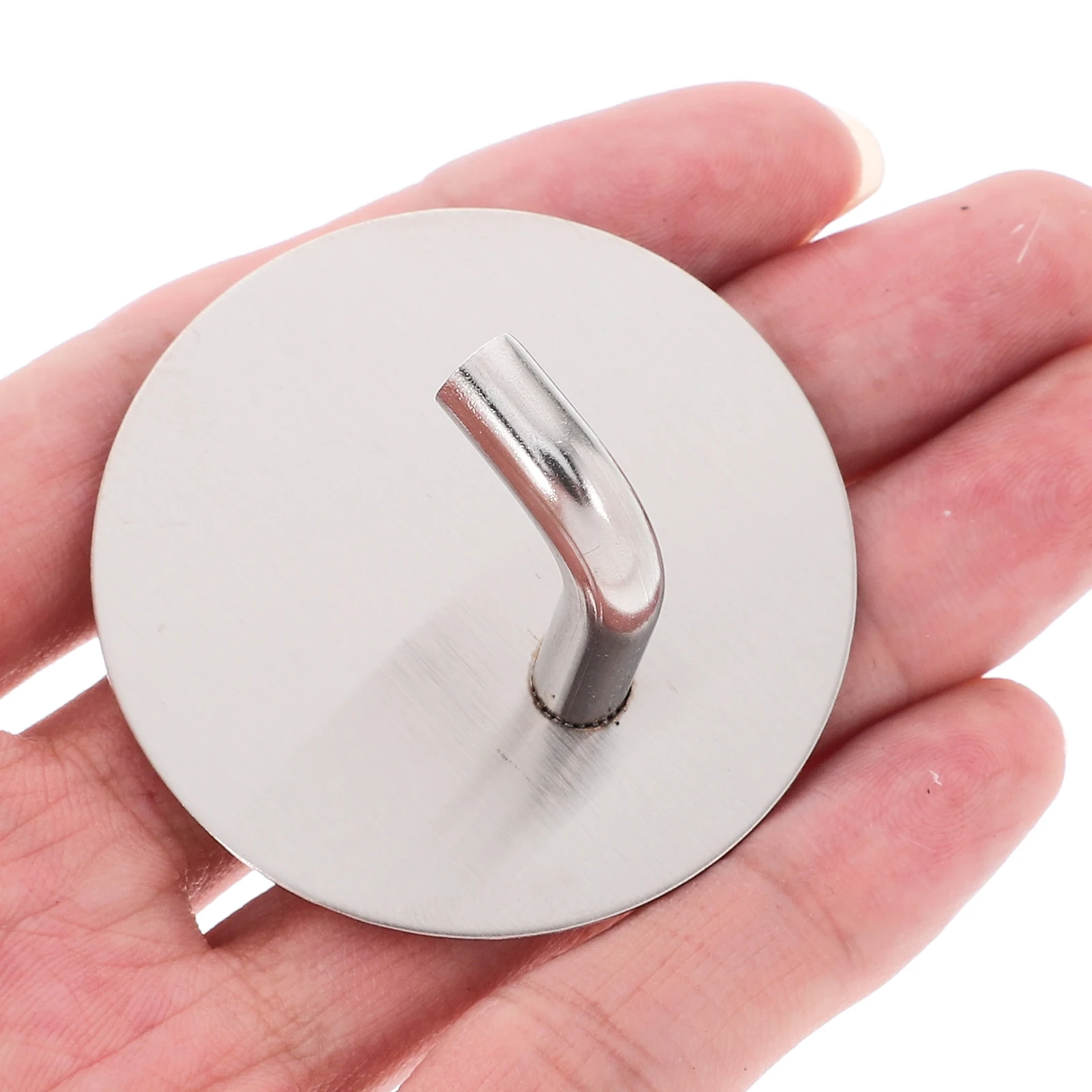 

4Pcs Heavy Duty Stainless Steel Stick on Adhesive Hooks Wall Hooks for Bathroom Kitchen Towels Robes Shower Hanging