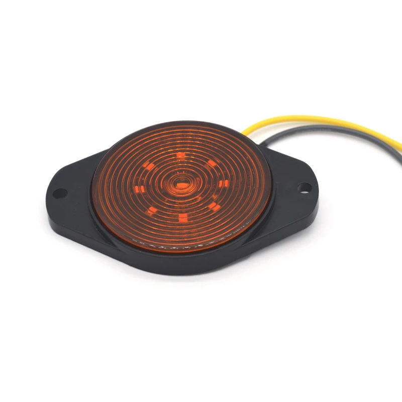 4PCS 9LED Round Trailer Side Lights Rear Warning lights Car Truck Turn Indicators Lights 12-24V for Car lights Side Marker Lamp