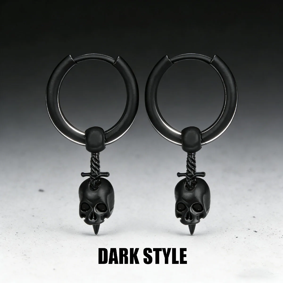 Skull Earrings Gothic Ghost Head Hypoallergenic Earrings for Men and Women Punk Rock Trendy Halloween Jewelry