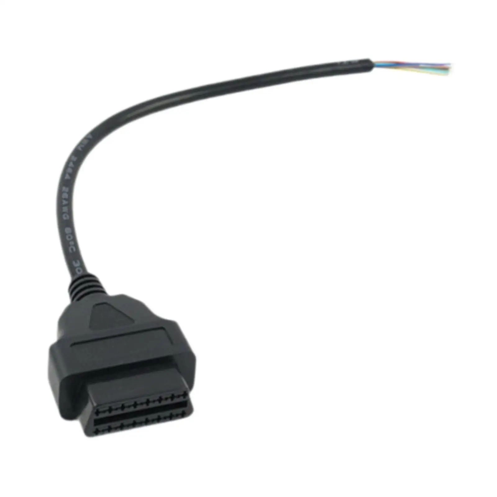 Auto Car Motorcycle Accessories OBD2 Extension Cable 16 Pin Power Adapter PP Material for Repairs