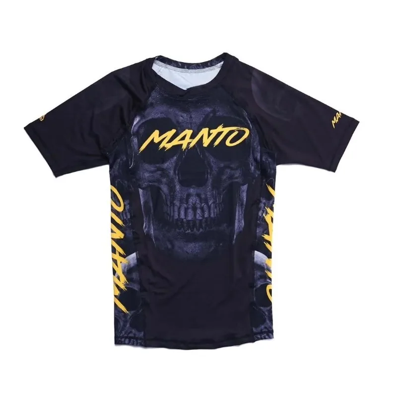 

Новая мужская тренировочная куртка для борьбы 2026 года, черно-золотая, с 3D-печатью, высокоэластичная, износостойкая – незаменимая вещь для тренировок по единоборствам!