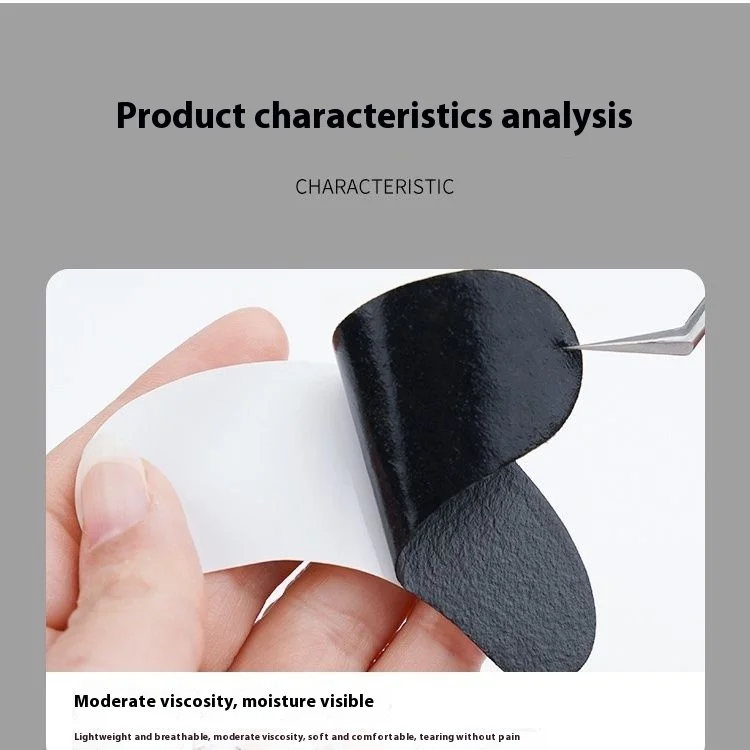 50 Pairs Black Thin Collagen Hydrogel Eye Patches for Eyelash Isolation UV Protection Moisturizing And Breathable Eyelash Care