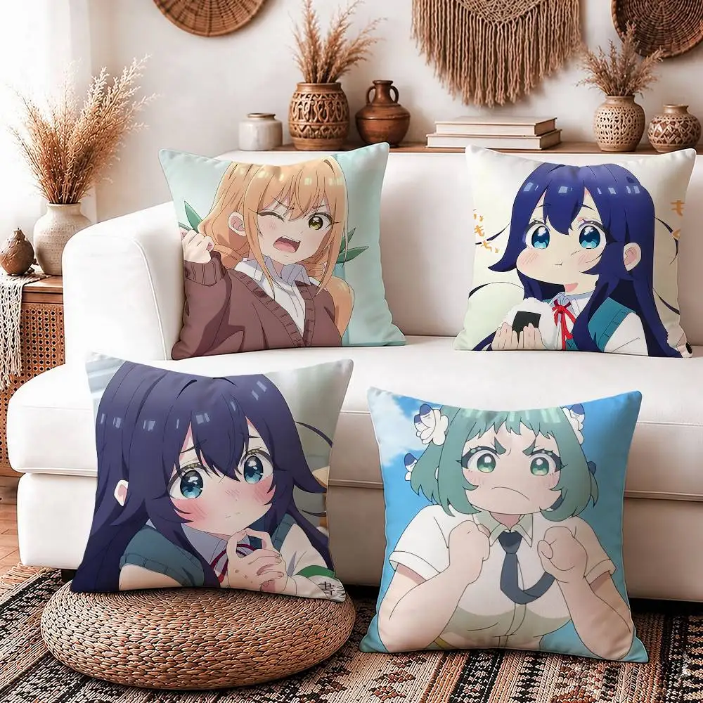 The 100Girlfriend Who Love YOU S3 Square Sofa Pillow Cover Solid Color Living Room Home Decor Cushion Case