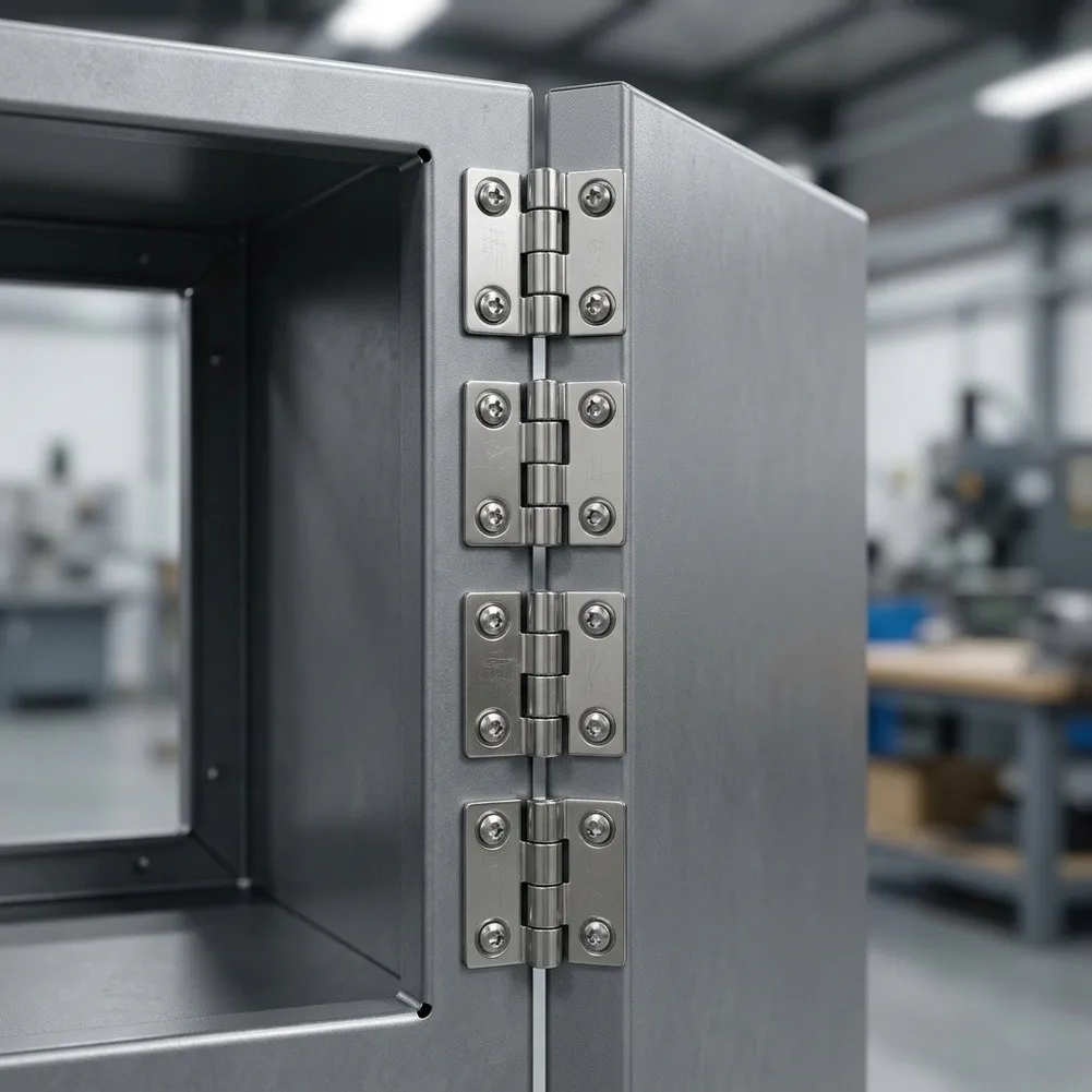 Industrial Grade Cabinet Hinge 304 Stainless Steel 180 Degree Opening Salt Spray Tested 48 Hours Mirror Brushed Finish
