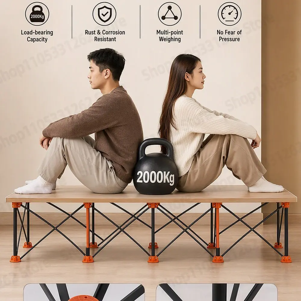 Heavy Duty Spider Workbench 3500kg Max, Folding Stand Bag, Quick Setup No Tool, Woodworking Garage Support 4 6 8 10 12 15 Legs