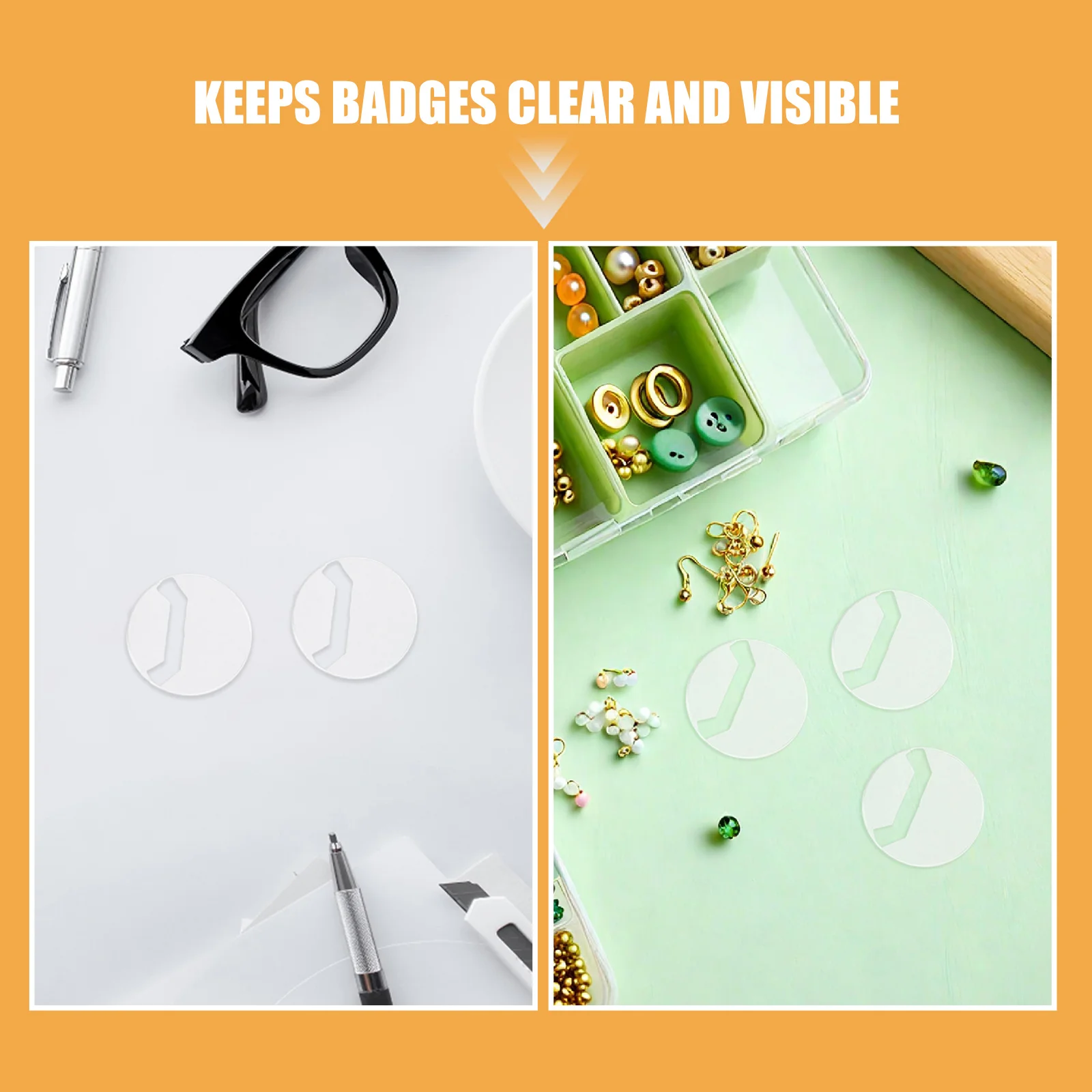 100 قطعة يغطي شارة واضحة 63 مللي متر شفافة دبوس مستدير حماة المضادة للخدش الأكمام دائم ل أنيمي زر دبابيس شارة بلاستيكية #3