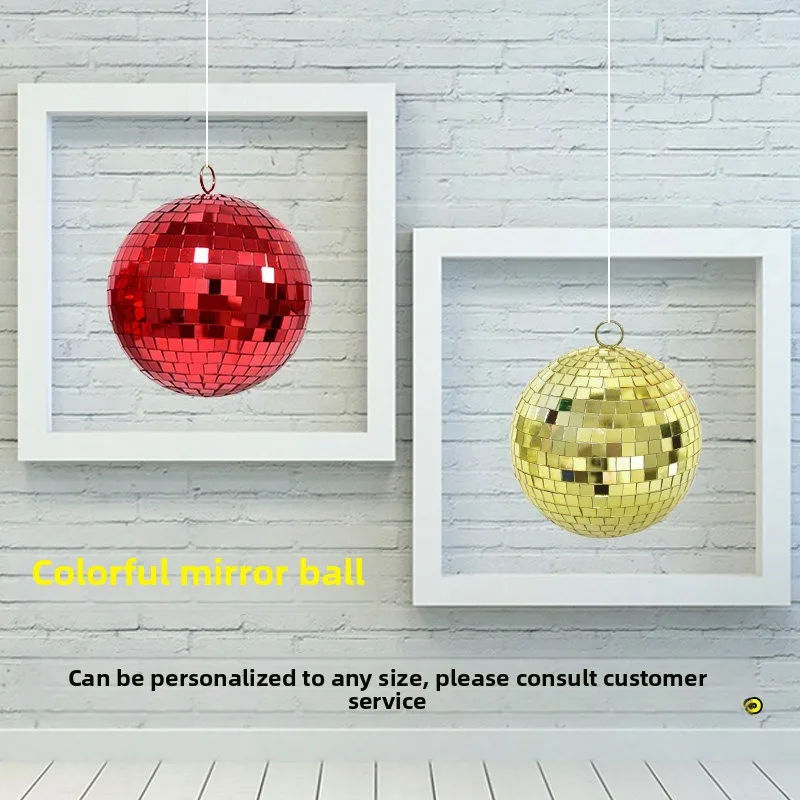 Meichen Decorations Stage Lighting Beam Ball KTV Color Laser Ball Ambient Mirror Reflective Ball Photography Racket Props