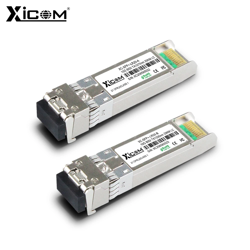 xicom-10g-bidi-sfp-1270nm-1330nm-modulo-sfp-lc-simplex-transceptor-de-fibra-Optica-monomodo