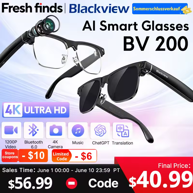 【新発売】Blackview BV200 AIスマートグラス登場！