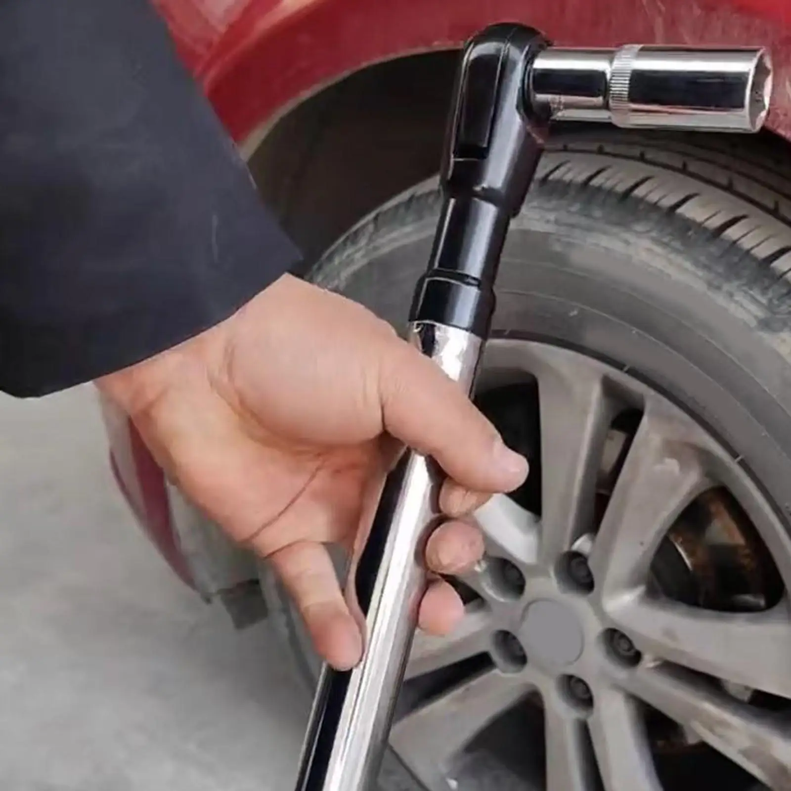 

Offset Extension Wrench Extension Adjustable Direction Sturdy Ratchet Wrench for Tight Spaces for DIY Maintenance Corner Home