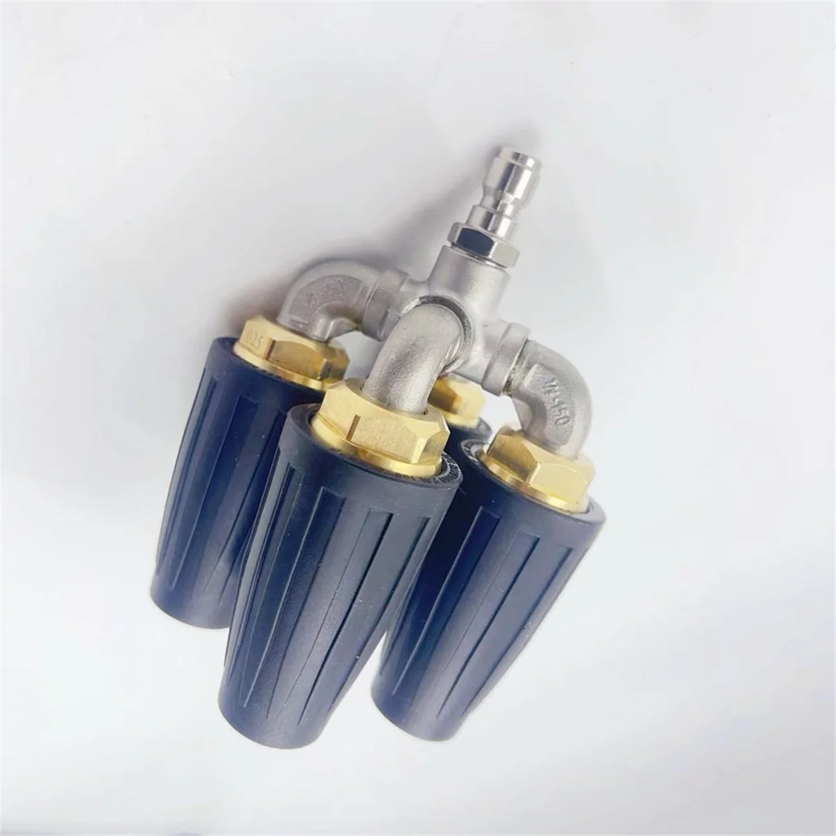 غسالة ضغط بفوهة توربينية جديدة 4 في 1، فتحة 2.0 رباعية، 360 درجة ° فوهة توربينية دوارة، موصل سريع 1/4 بوصة، أسود #3