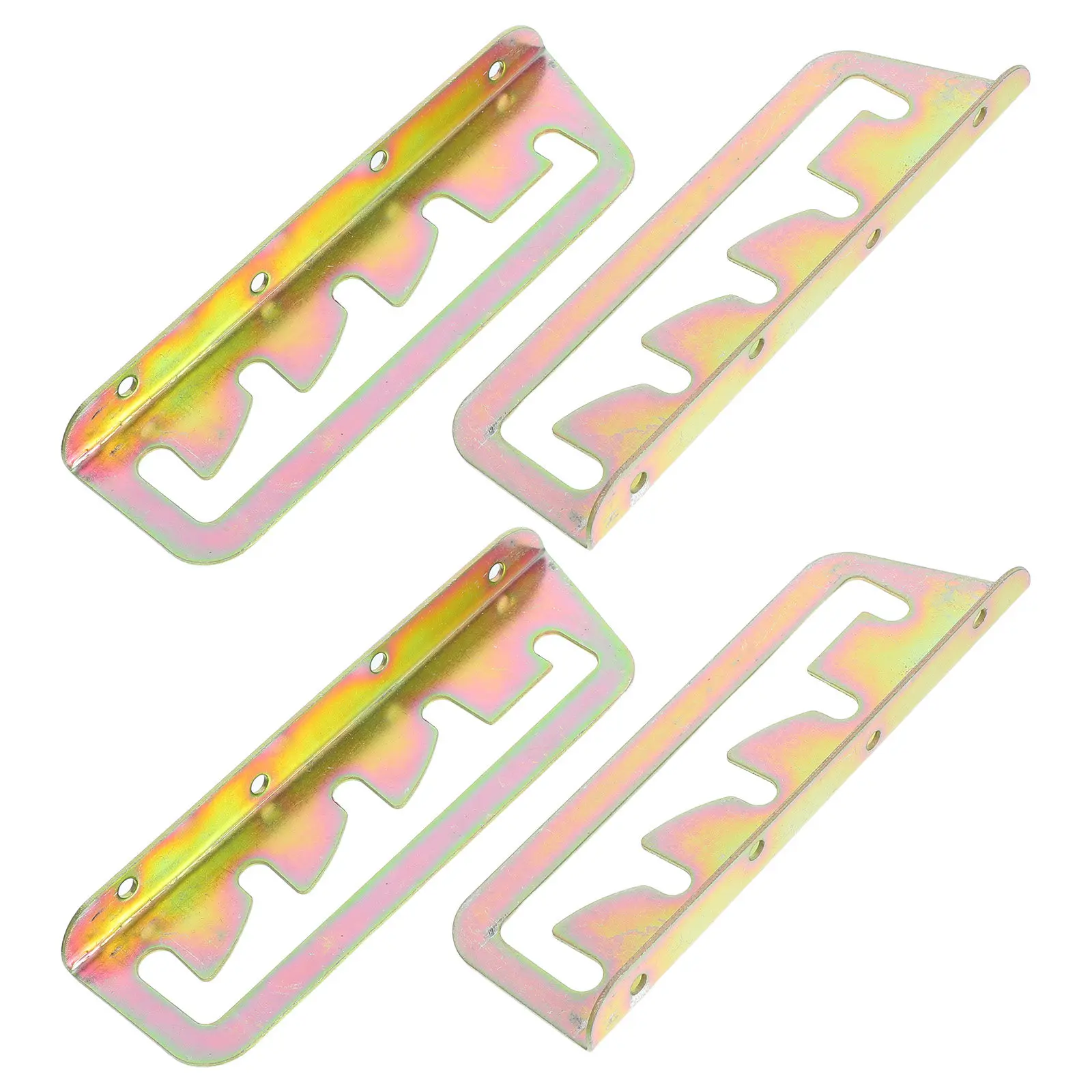 2 Sets Heavy Duty Backrest Adjuster Brackets for Folding Lounge Chair Patio Garden Camping Recliner Hardware